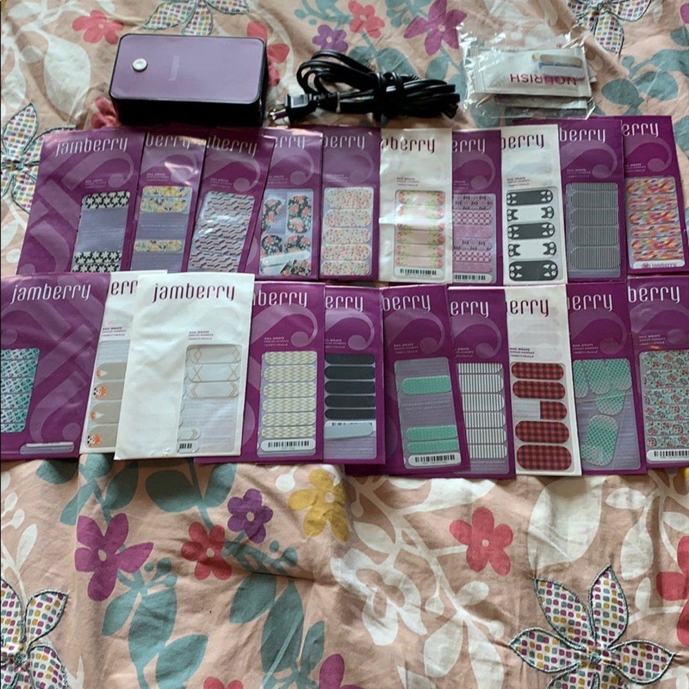 Jamberry Nail Sticker and Electric Dryer Set